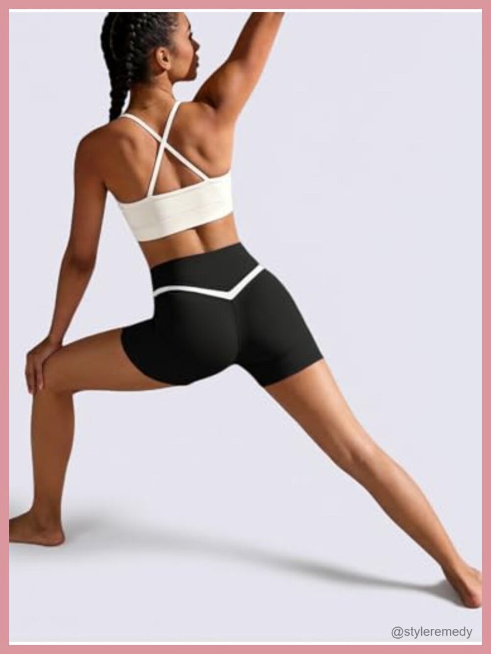 Buttery Soft Crossover Biker Shorts 5" Seamless High Waist Workout Yoga - Picture 4 of 6